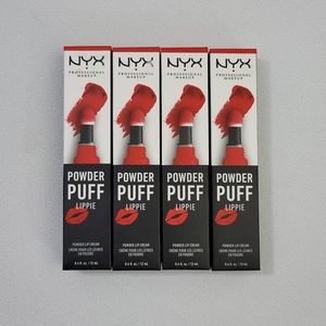 (4) NYX Powder Puff Lippie Powder Lip Cream GROUP LOVE